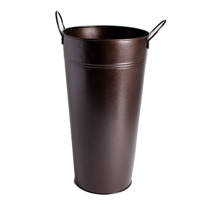15 Rustic Brown Metal Display Bucket Brown, 15 Ideal for Holding Wedding Sparklers